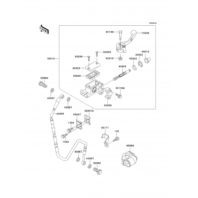 Front Master Cylinder(KX500-E16)