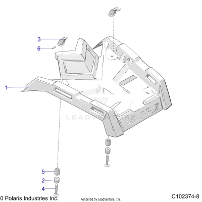 BODY, FRONT RACK - A20SVA85A3 (C102374-8)