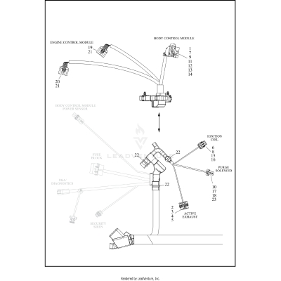 WIRING HARNESS, MAIN, NON-ABS (4 OF 7)