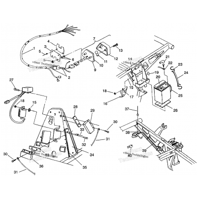 Electrical/Taillight Assembly 6X6 350L