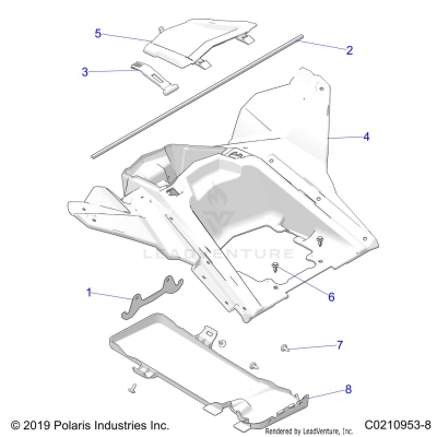 BODY, STORAGE, REAR - A20SGE95AK (C0210953-8)