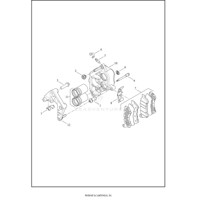 BRAKE CALIPER, FRONT