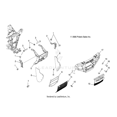 BUMPER MOUNTING - A06MH50AQ/AX/AY/AZ/AL/AT (4999205499920549A06)