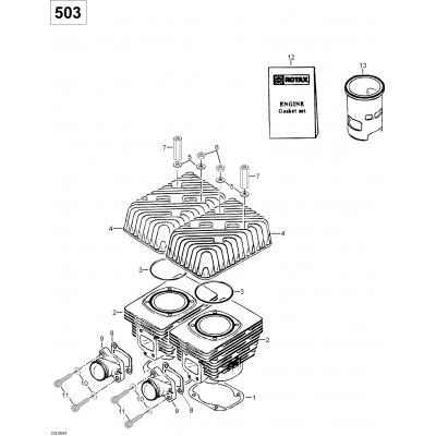 01- Cylinder And Exhaust Manifold