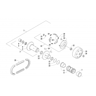 DRIVEN CLUTCH ASSEMBLY