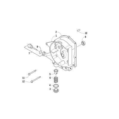 RIGHT CRANKCASE COVER ASSEMBLY