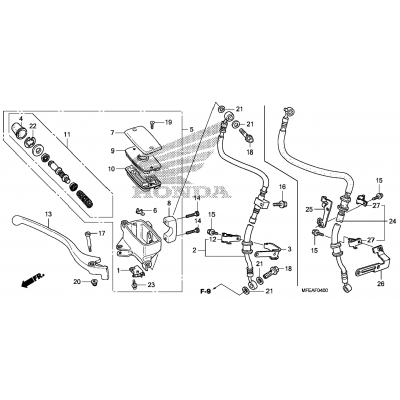 FRONT BRAKE MASTER CYLINDER (VT750C2F/C2B)