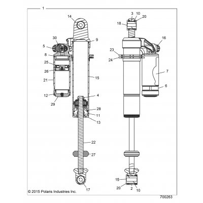 Suspension, Rear Shock Internals Z16vax87al/Aw