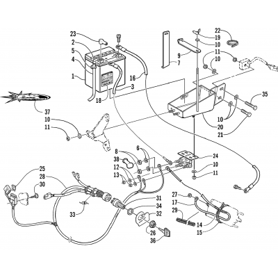 BATTERY, SOLENOID, AND CABLES (ESR)