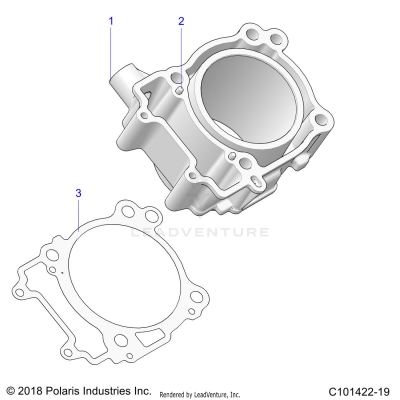 ENGINE, CYLINDER - A25SJE57CP/EP (C101422-19)
