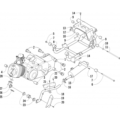 ENGINE AND RELATED PARTS