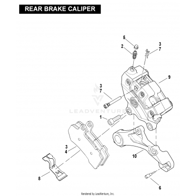 REAR BRAKE CALIPER