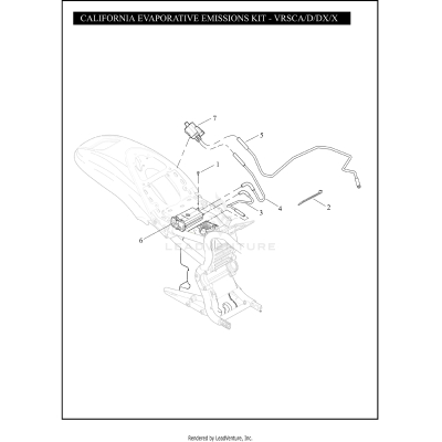 CALIFORNIA EVAPORATIVE EMISSIONS KIT - VRSCA, VRSCD, VRSCDX, VRSCX