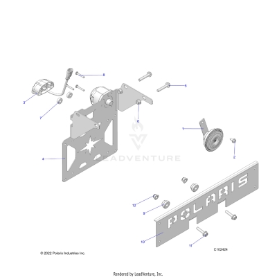 ELECTRICAL, HORN, and LICENSE PLATE LIGHT - A24SEA57F1/T57C1/C2/F1/E1/E2 (C102424)