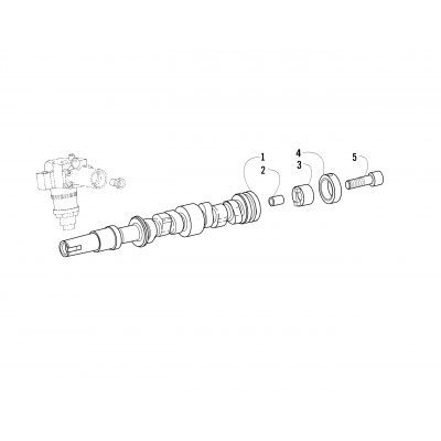 CAMSHAFT AND FUEL PUMP DRIVE ECCENTRIC