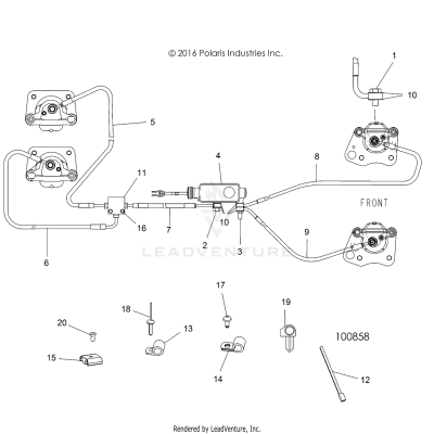 BRAKES, BRAKE LINES AND MASTER CYLINDER - A17DAH57A5 (100858)