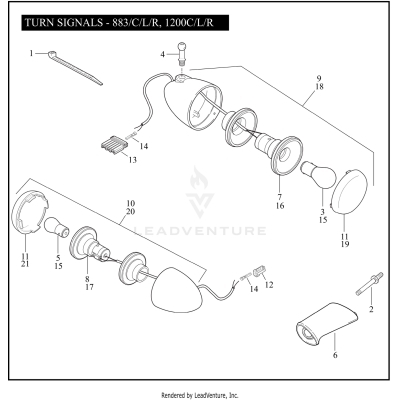 TURN SIGNALS - 883/C/L/R, 1200C/L/R