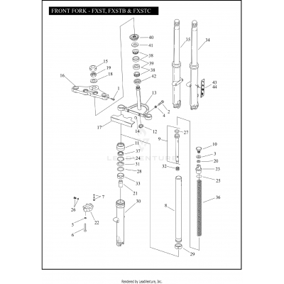 FRONT FORK - FXST, FXSTB & FXSTC