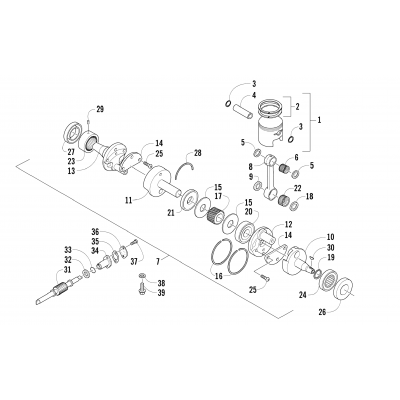 PISTON AND CRANKSHAFT