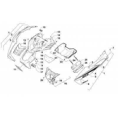 HOOD AND AIR INTAKE ASSEMBLY