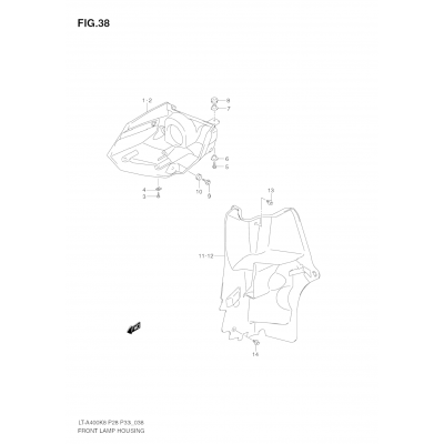 FRONT LAMP HOUSING