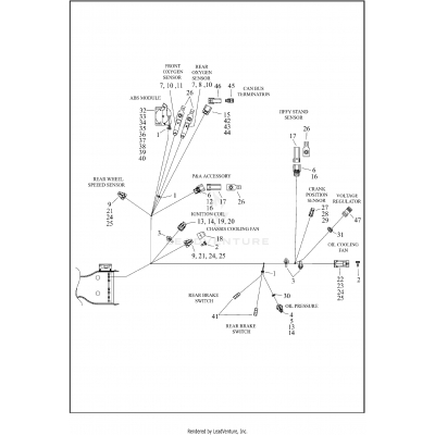 WIRING HARNESS, MAIN, ABS - FLHTP (7 OF 8)