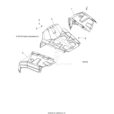 BODY, FRONT FENDERS - A17HAA15N7 (100793)