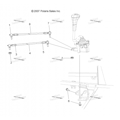 Drive Train, Gear Selector Mounting