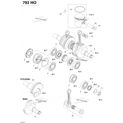 Crankshaft And Pistons (793 Ho)