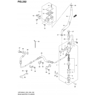 REAR MASTER CYLINDER (VZR1800L3 E33)