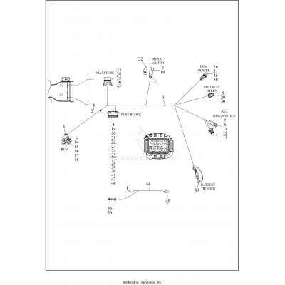 WIRING HARNESS, MAIN, ABS - FLHR, FLHRC AND FLHRXS (8 OF 8)