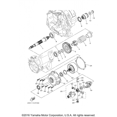 Middle Drive Gear