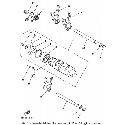 Shift Cam Shift Fork