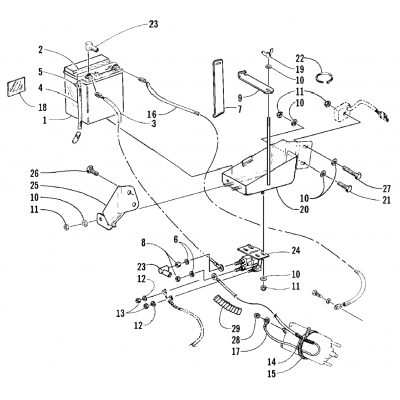 BATTERY, SOLENOID, AND CABLES