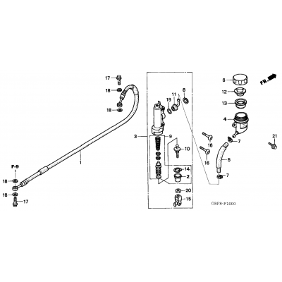 REAR BRAKE MASTER CYLINDER