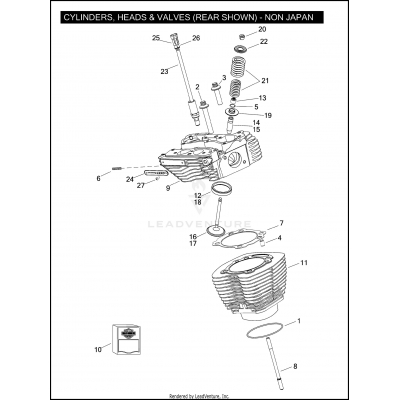 CYLINDERS, HEADS & VALVES - TWIN CAM 110™ - NON JAPAN