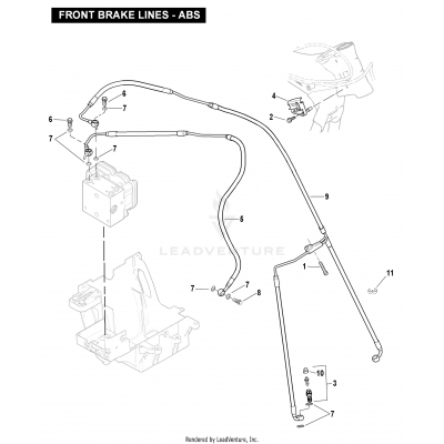 FRONT BRAKE LINES - ABS