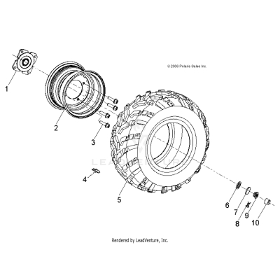 WHEELS, REAR - A25YFA11N5 (49ATVWHEELREAR07SPRT90)