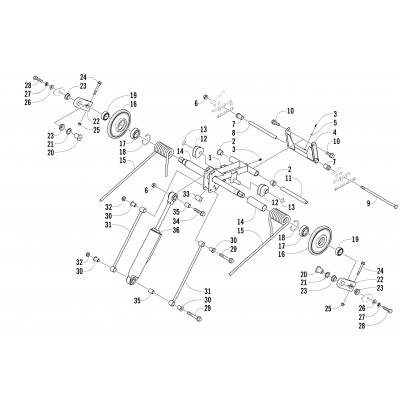 REAR SUSPENSION REAR ARM ASSEMBLY