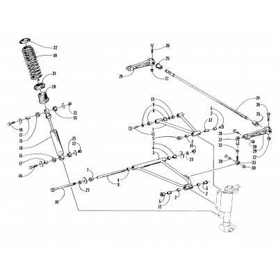 FRONT SUSPENSION AND SHOCK ABSORBER