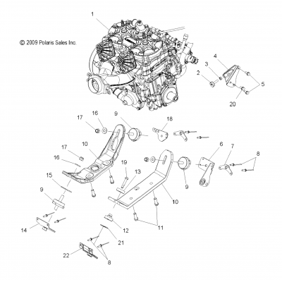 Engine, Mounting All Options
