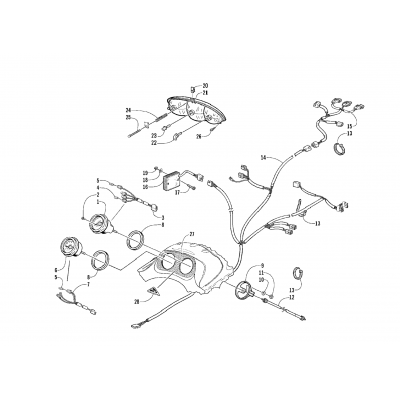 HEADLIGHT, INSTRUMENTS, AND WIRING ASSEMBLIES