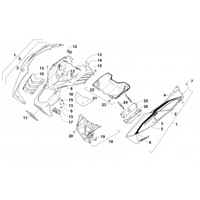 HOOD AND AIR INTAKE ASSEMBLY