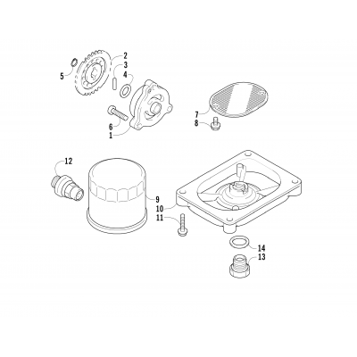 OIL FILTER/PUMP ASSEMBLY