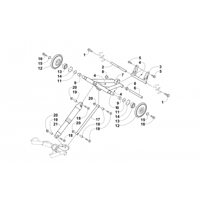 REAR SUSPENSION REAR ARM ASSEMBLY