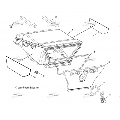 Storage Box, Rear /Aq/At/Ax/Ay/Az