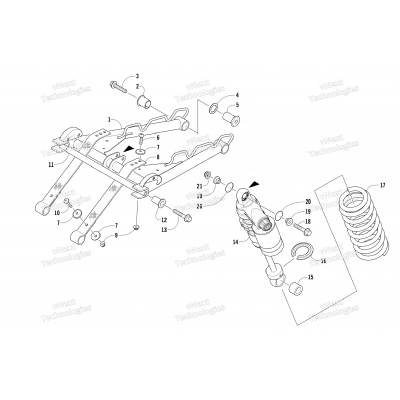 REAR SUSPENSION FRONT ARM ASSEMBLY