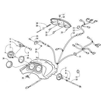 HEADLIGHT, INSTRUMENTS, AND WIRING ASSEMBLIES