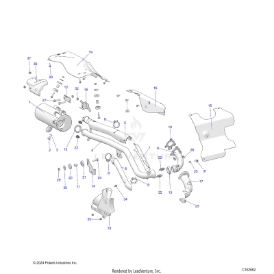 ENGINE, EXHAUST - A25SEA57L5 (C102682)