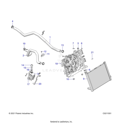 ENGINE, COOLING SYSTEM - A25SYE95PL (C0211551)
